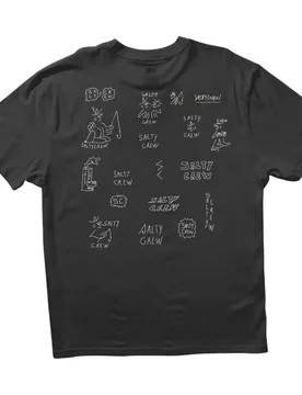 T-shirt à Manches Courtes Reel Lb Pirate Black S - Salty Crew - FashionsVida