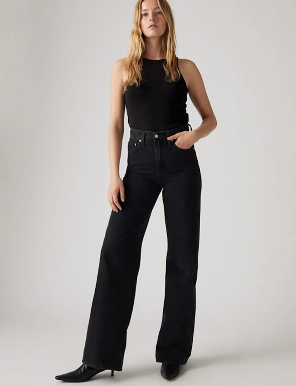 Levi's Wide Leg Jeans Black female - Levi's - FashionsVida