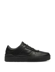Leather Lace Up Shoes (3-7 Large) Black male