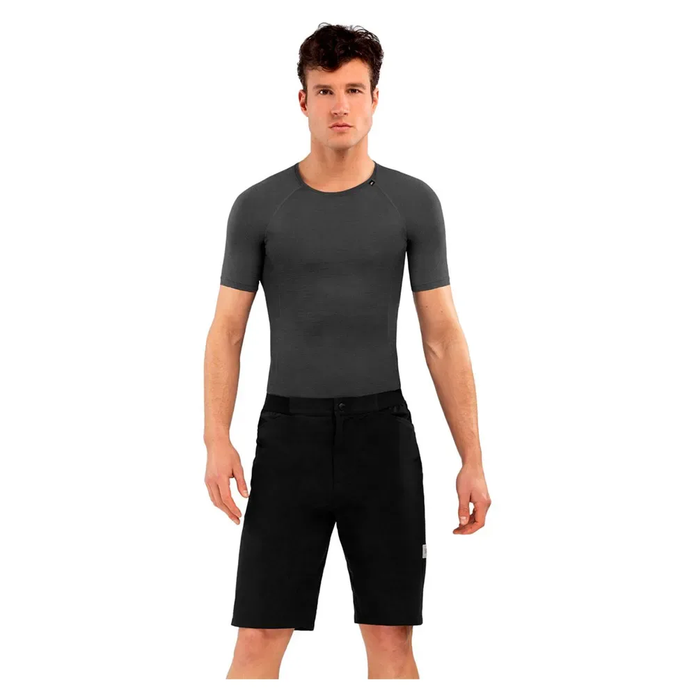 Pantaloni Corti Block Gravel Black - Siroko - FashionsVida