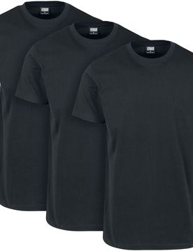 T-Shirt - Basic Tee 3-Pack - S bis 5XL - für Männer - Größe M - schwarz - Männer - male