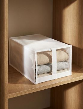 Organizer pieghevole per scarpe - bianco