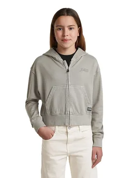 Felpa Con Zip D29681-01 Cropped Grey Alloy 16 Anni - G-Star - FashionsVida