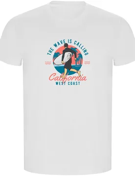 T-shirt à Manches Courtes Wave Calling Eco White 3XL - Kruskis - FashionsVida