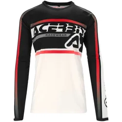 Maglia MotoCross Enduro MX LINEAR LUGO Bianco Nero taglia M
