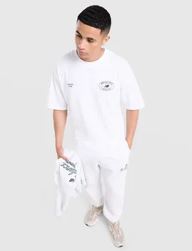 Mens Oval T-Shirt - Bianco, bianco bianco Uomo taglia XL - New Balance - FashionsVida