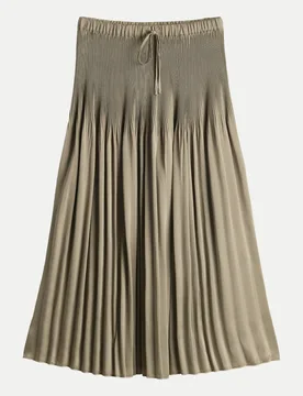 Plisseerock Ribane French mit Komfortbund Beige 42 - Opus - FashionsVida
