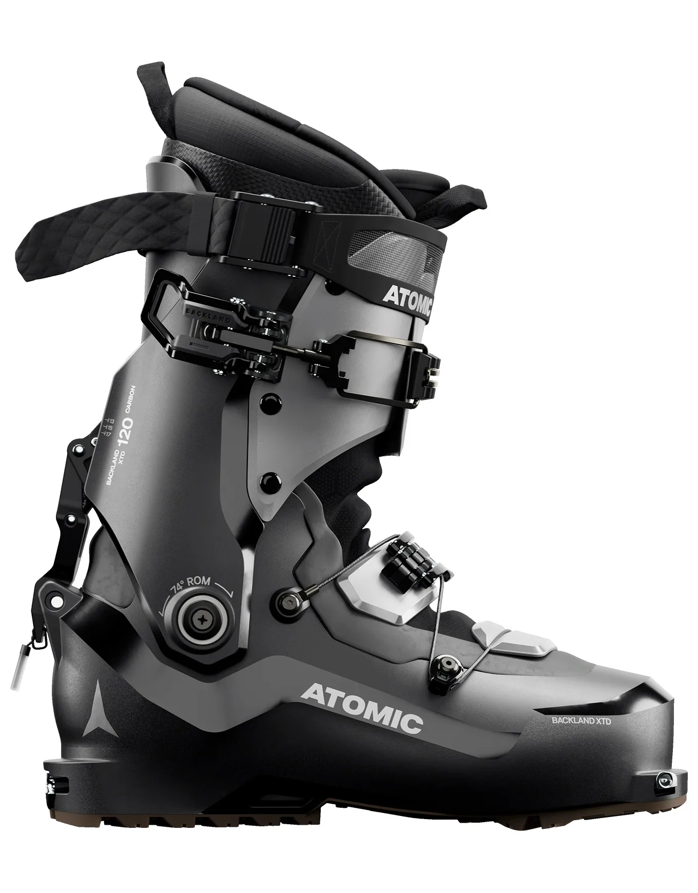 Chaussures de ski de randonnée - Backland Xtd Carbon 120 GW Black/Silver - Taille 43,5/44 - Atomic - FashionsVida