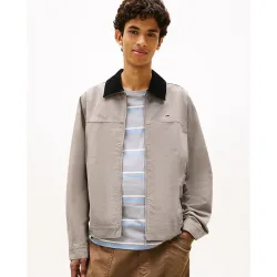 Chaqueta de hombre cuello contrastado regular fit de