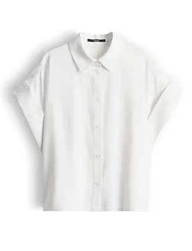 Blusa camisera ZELYA blanco 36 - someday - FashionsVida