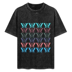 PWHL Geometric Design T-Shirt Minimalist Casual Short Sleeve Top