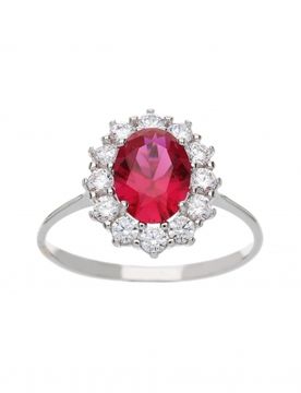 Anello Donna Oro Bianco GL101635