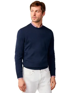 FaÇonnable Pull Cosilk Midnight Blue 3XL - Façonnable - FashionsVida