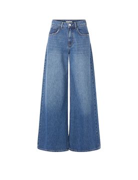 Jeans Wide Leg blau 29/L32 damen