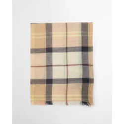Bufanda de hombre con tartan clasico en beige