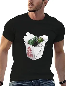 Succulents in Takeaway T-Shirt t shirts for man cotton soft man t shirt luxury t shirts for man cotton funny T-shirt - Aliexpress - FashionsVida