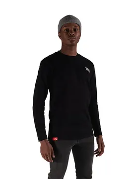Maglietta A Maniche Lunghe Logo Black