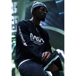 Mister T-shirt à Manches Longues Nasa Basic Black XS