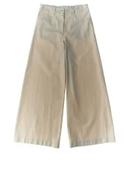 E.L.S.Y. Jeans a palazzo BEIGE 40