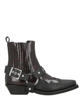 Stiefelette Damen Dunkelbraun 36 Damen - Ganni - FashionsVida