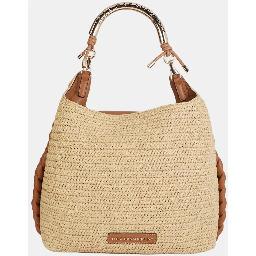 Shopper combinado efecto rafia - Lola Casademunt - FashionsVida