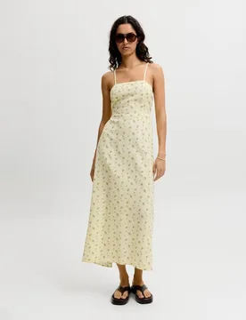 Jack & Jones - Vestido largo estampado con tirantes cruzados - jack & jones - FashionsVida