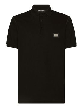 Polo in cotone con logo