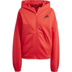 Future Icons Small Logo Full-Zip Damen Kapuzensweater, rot 2XL