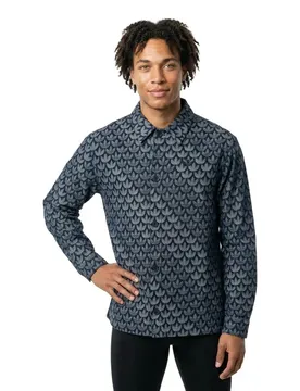 Chemise à Manches Longues Denim Monogram Indigo Denim L