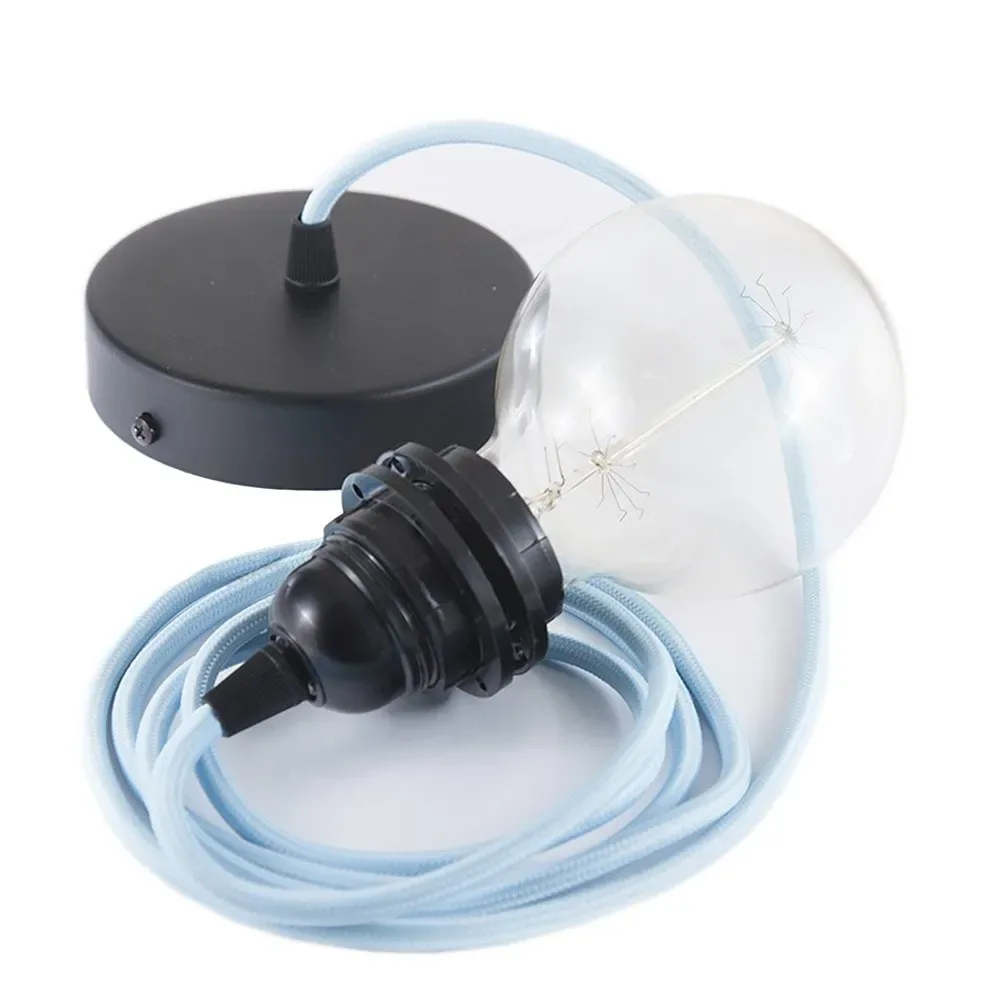 Cables Lampe Suspendue Pendel Pour Abat-jour Rm17 2 M Light Blue / Black One Size - Creative - FashionsVida