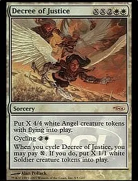 Decree of Justice (Judge Foil) Promotional Cards - Magic: The Gathering - FashionsVida