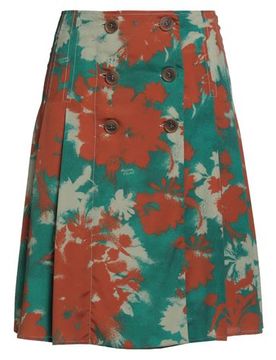 MAISON KITSUNÉ Midi-Rock Damen Smaragdgrün 32 Damen