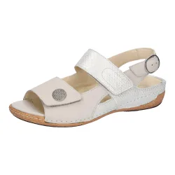 Damen-Sandale „Heliett“ 41 silber beige