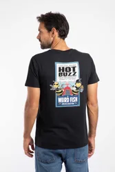 Hot Buzz Mens Back Print Artist T-Shirt