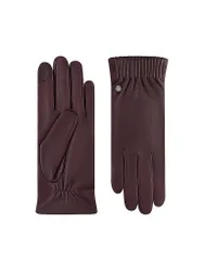 Lederhandschuhe dunkelrot 8,5 damen