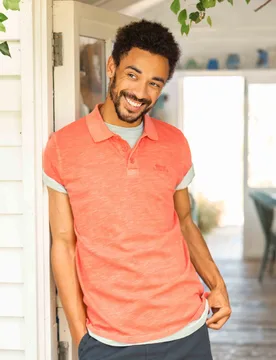 Indy Mens Slub Polo Shirt - Weird Fish - FashionsVida