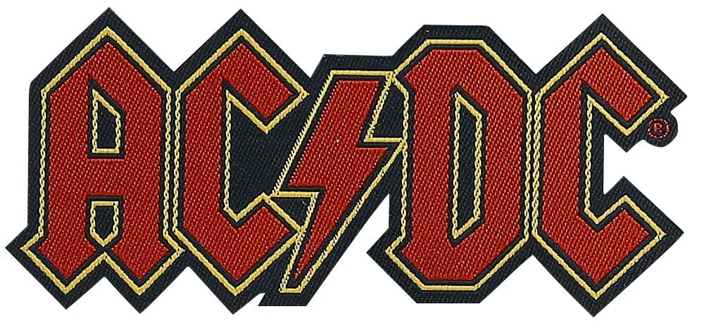 Patch - Logo Cut-Out - rot/schwarz - Lizenziertes Merchandise! - None - unisex - AC/DC - FashionsVida