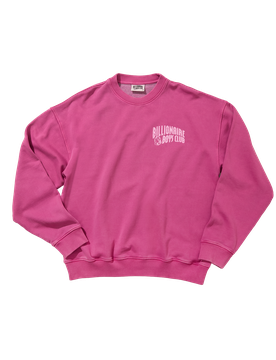 Washed Arch Logo Crewneck - Pink