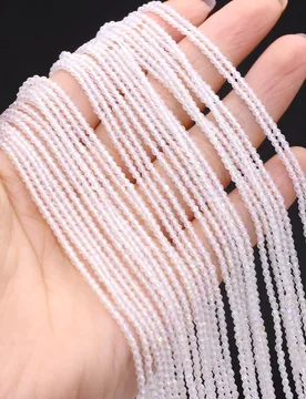 Natural Semi-Precious Stone Crystal Quartz Loose Beads Plating Color 2mm for Jewelry Making DIY Bracelet Necklace Lenght 38cm - Aliexpress - FashionsVida