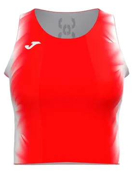 Maglietta Senza Maniche Elite Xi Red / White S - Joma - FashionsVida