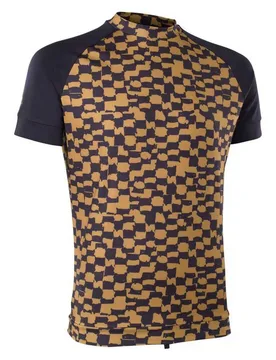 Rash Guard Manches Courtes Maze Checkered / Gold 2XL - Ion - FashionsVida