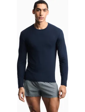 Camiseta de pijama lisa de hombre - Armani - FashionsVida