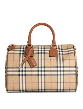 Borsa Media In Misto Cotone Marrone Radica