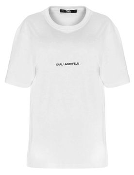 T-shirt logata bianca