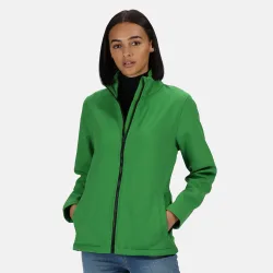Standout Womens/ladies Ablaze Printable Soft Shell Jacket - Green - Size 12 Uk