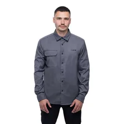 Camicia A Maniche Lunghe Vertex Grey
