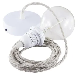 Cables Lampe Suspendue Pendel Pour Abat-jour Tn01 1 M Neutral / White One Size