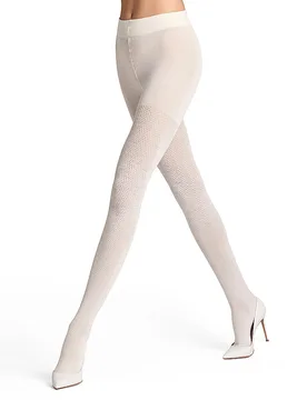 Collant en maille ESTATE blanc cassé crème 36-38 - Falke - FashionsVida