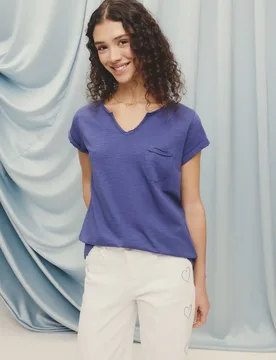 Camiseta lisa de manga corta de mujer - Green Coast - FashionsVida