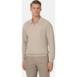 Polo de punto en algodón seda